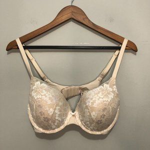 Victoria's Secret Pushup Bar in Floral Lace Cream & White 34D